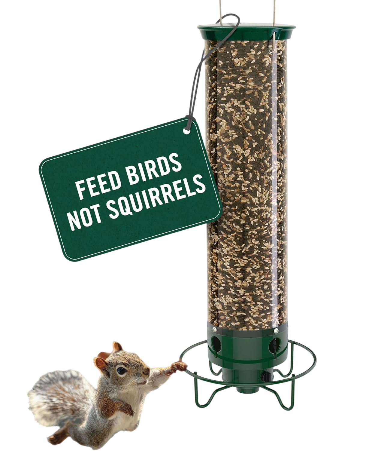 Droll Yankees Flipper Squirrel Proof Bird Feeder for Outdoors, YF-M
